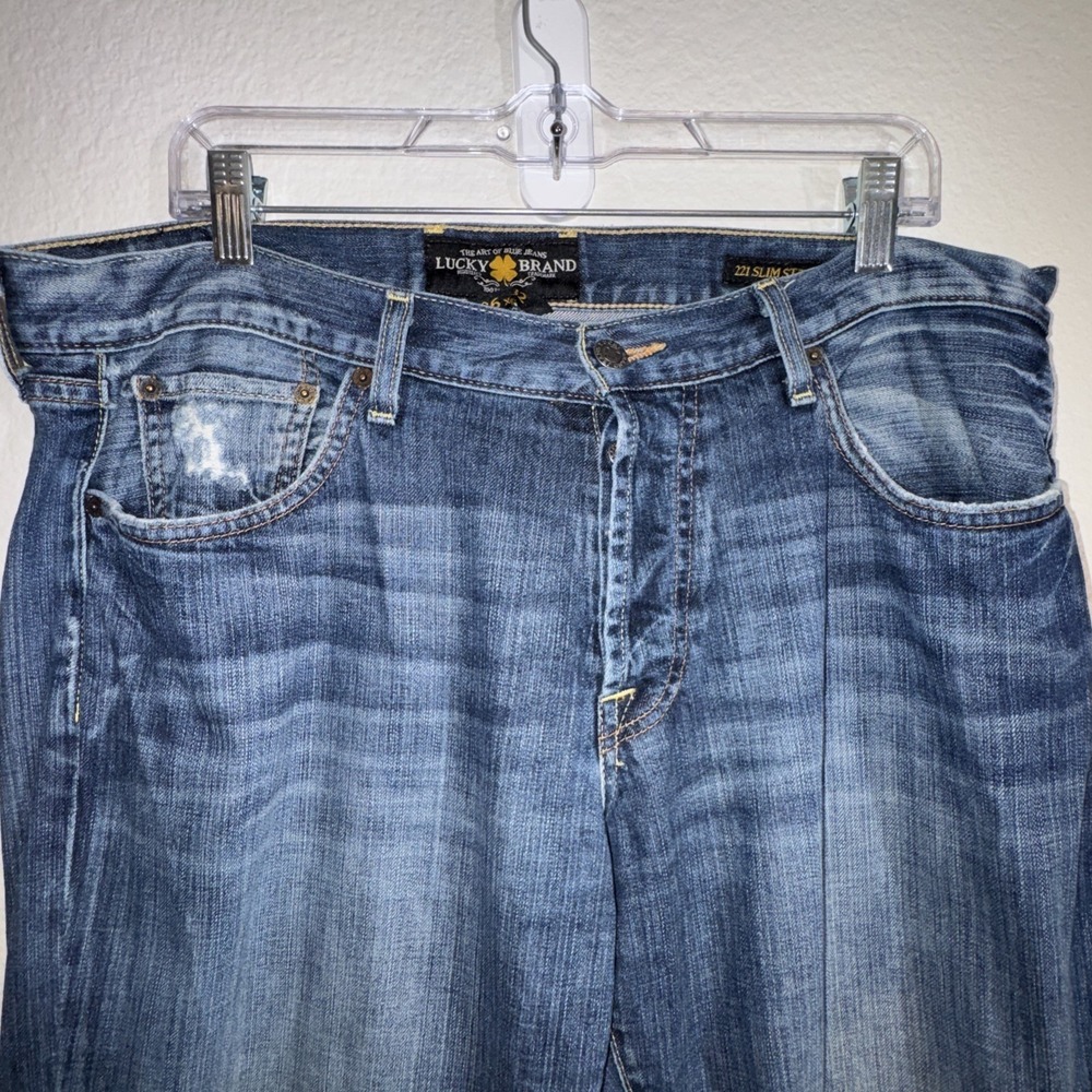 Vintage Lucky Brand Jeans Men's Size 36X32 Yin Yang LUCKY ME Y2K - Picture 8 of 16